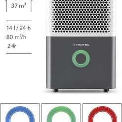 Trotec Ontvochtigers Thuisgebruik 1120000037 Déshumidificateur TTK 33 E Comfort -Déshumidificateur de chantier Soldes Magasin 1120000037 deshumidificateur ttk 33 e comfort 3