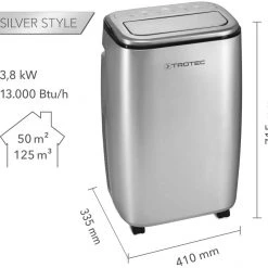 Trotec 1210002132 PAC 3810 S Climatiseur Mobile Btu 13,000 -Déshumidificateur de chantier Soldes Magasin 1210002132 pac 3810 s climatiseur mobile btu 13 000 5