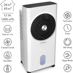 Trotec Climatiseur 1210003016 PAE 31 Refroidisseur D'air, Ventilateur, Humidificateur