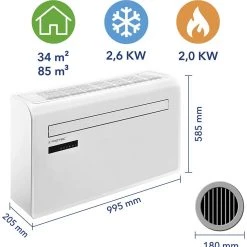 Trotec 1211000020 Climatiseur Mural Btu 9.000 PAC-W 2600 SH 12 Trotec 1211000020 Climatiseur Mural Btu 9.000 PAC-W 2600 SH -Déshumidificateur de chantier Soldes Magasin 1211000020 climatiseur mural btu 9 000 pac w 2600 sh 4